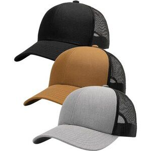 Mens Trucker Hat Mesh Back Baseball Cap Adjustable Snapback Outdoor Hat